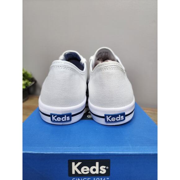Keds Women’s White Canvas Shoes, Dream Foam, Size 10 - Picture 6 of 11